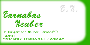 barnabas neuber business card